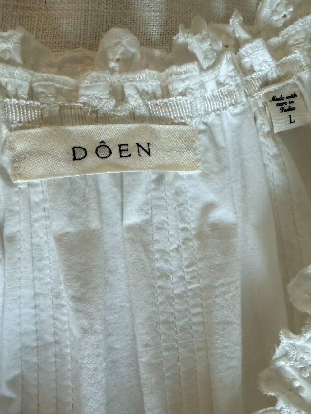 DOEN Hortense Dress in Salt L - Picture 12 of 16